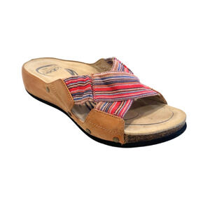ABEO Biomechanical Footwear Sandal Cross Strap Slides Multicolor Women's Size 6